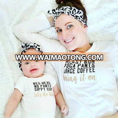 Hot sales mommy and me maxi rabbit cotton elastic stretch turban headband set wholesale