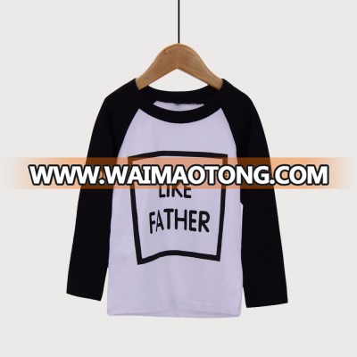 Boy's shirt High quality cotton matching Like father t-shirt family clothes