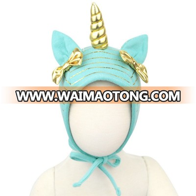 Newborn Baby Unicorn Hat Infant Soft Cotton Beanies Unicorn Hair Accessories